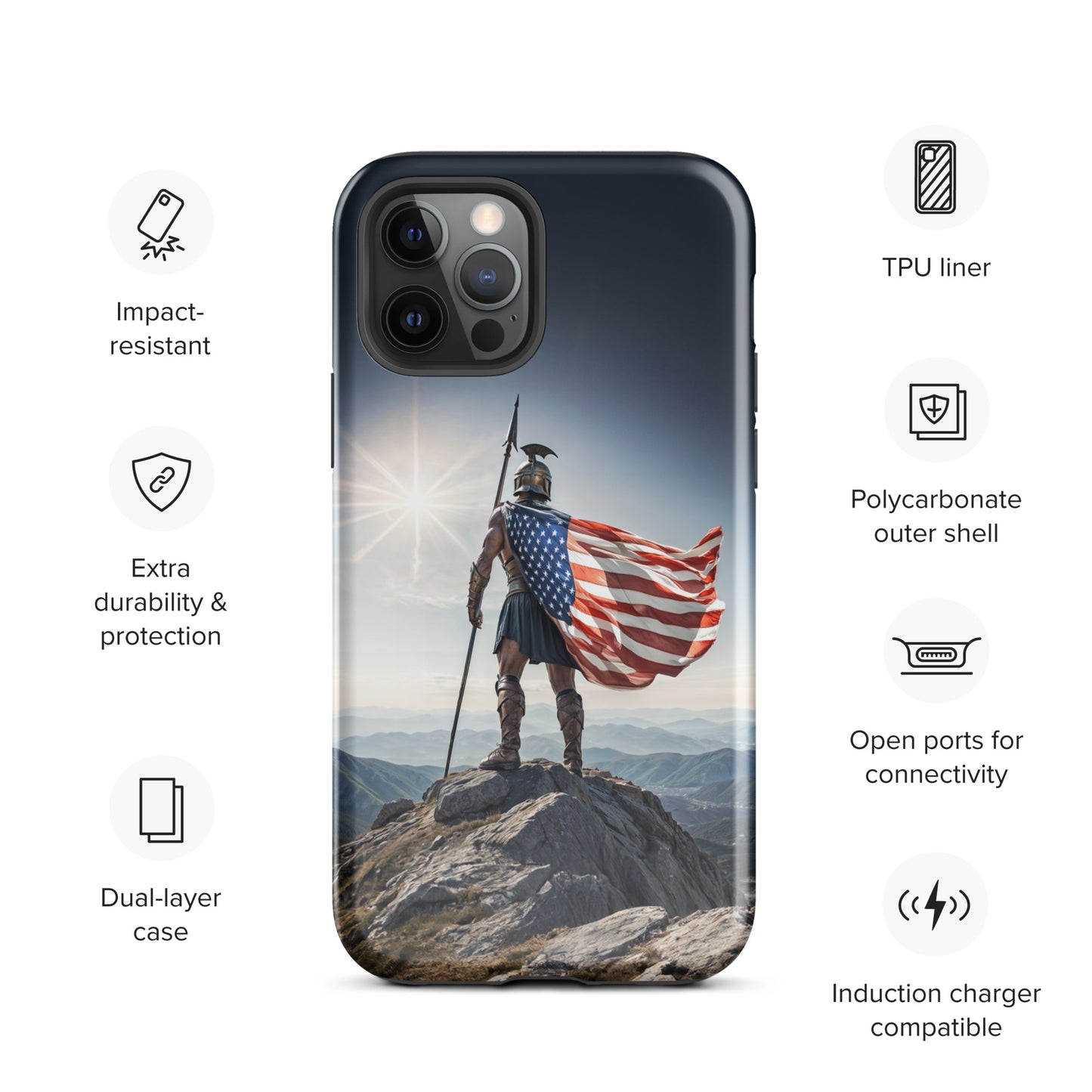 Patriotic Spartan Case for iPhone®