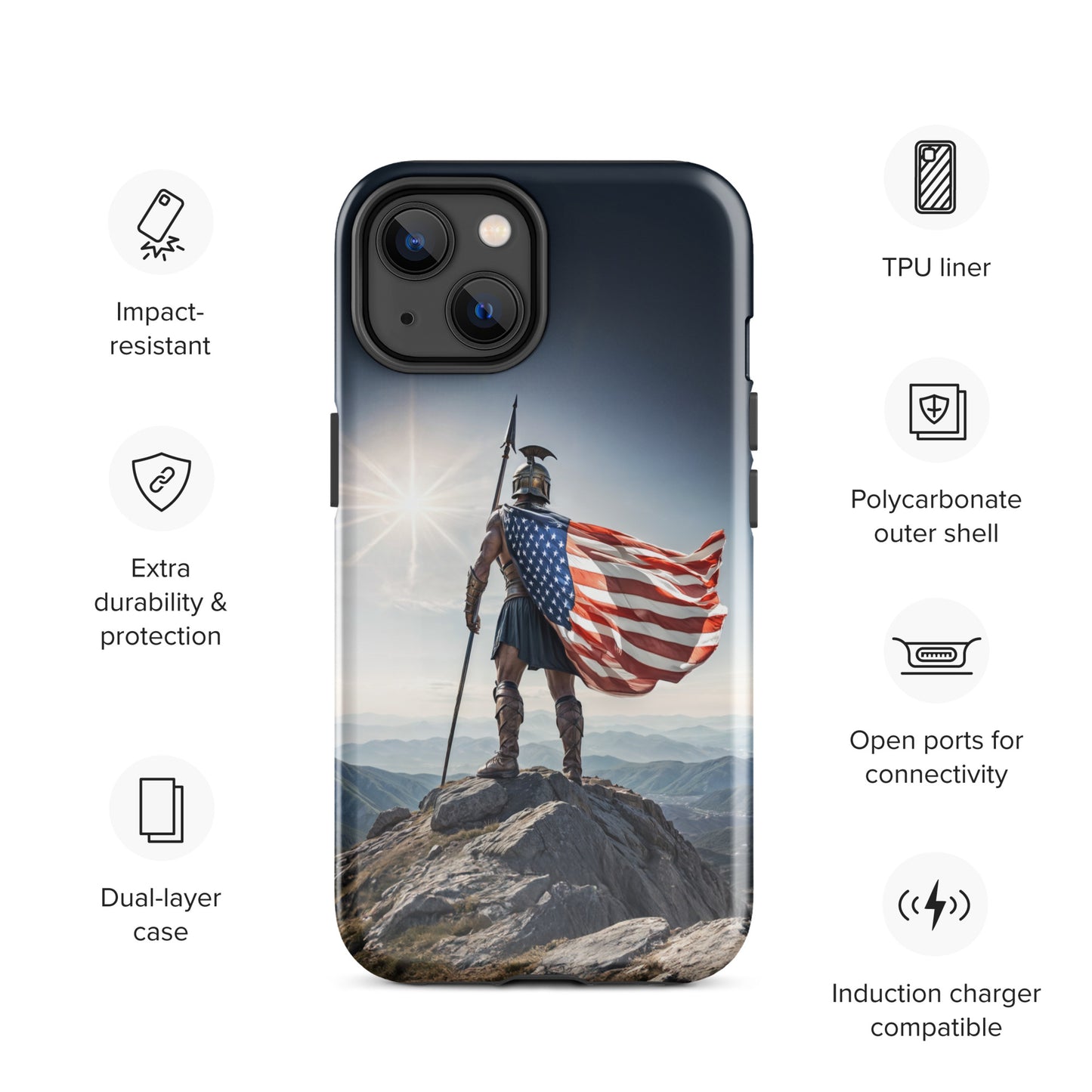 Patriotic Spartan Case for iPhone®