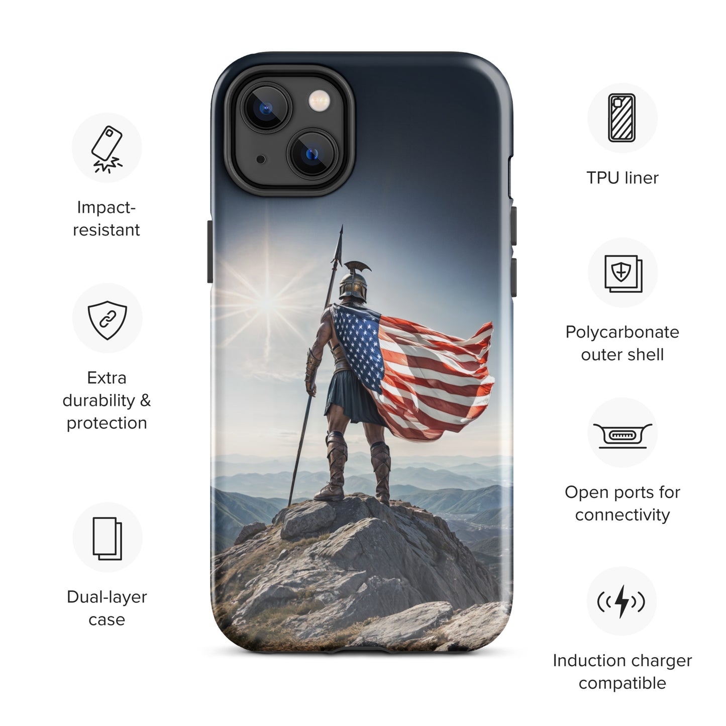 Patriotic Spartan Case for iPhone®