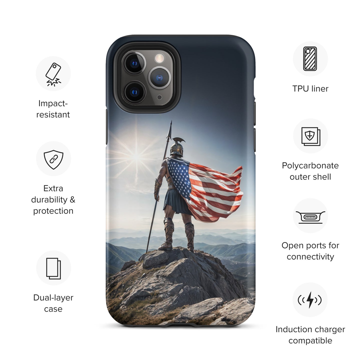 Patriotic Spartan Case for iPhone®