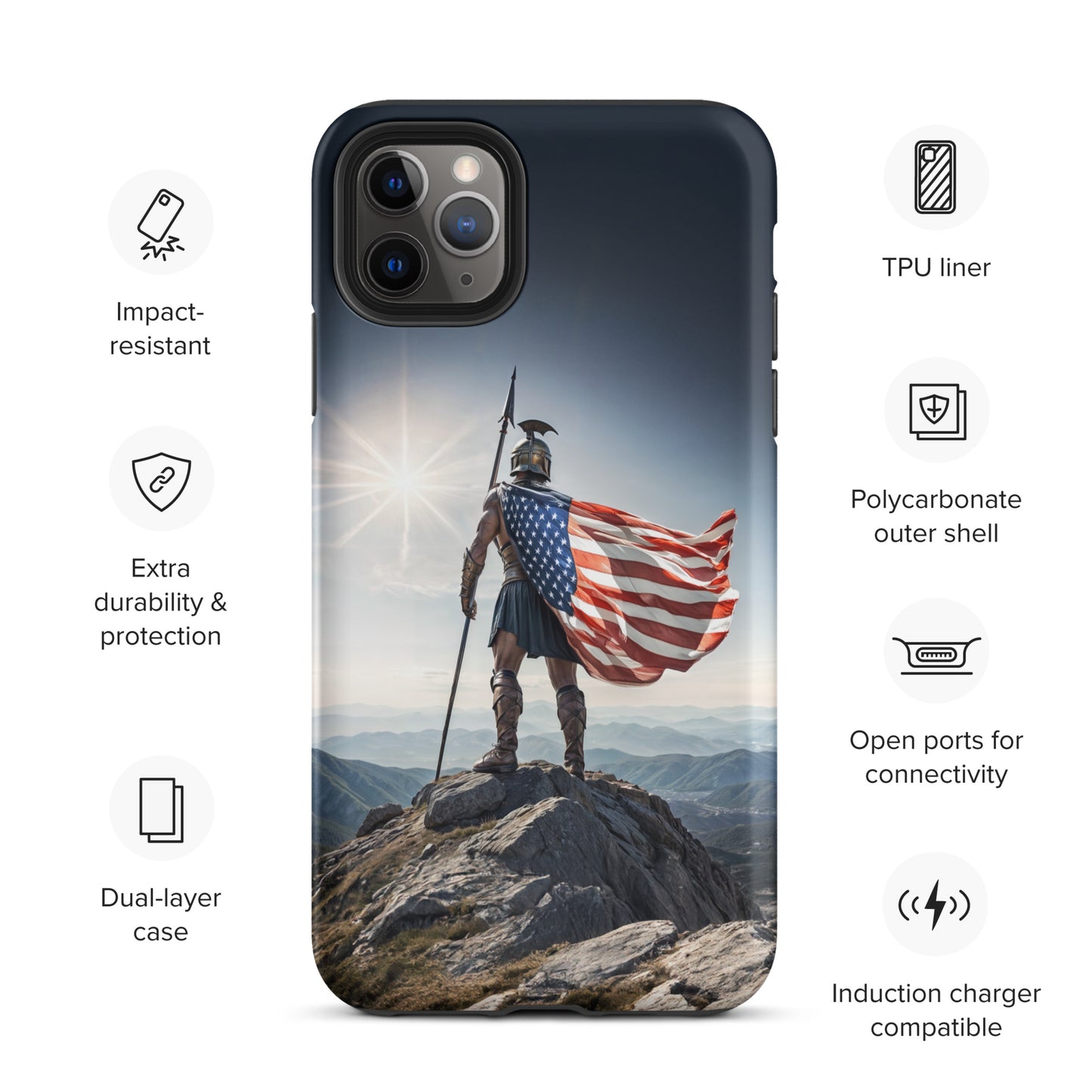 Patriotic Spartan Case for iPhone®