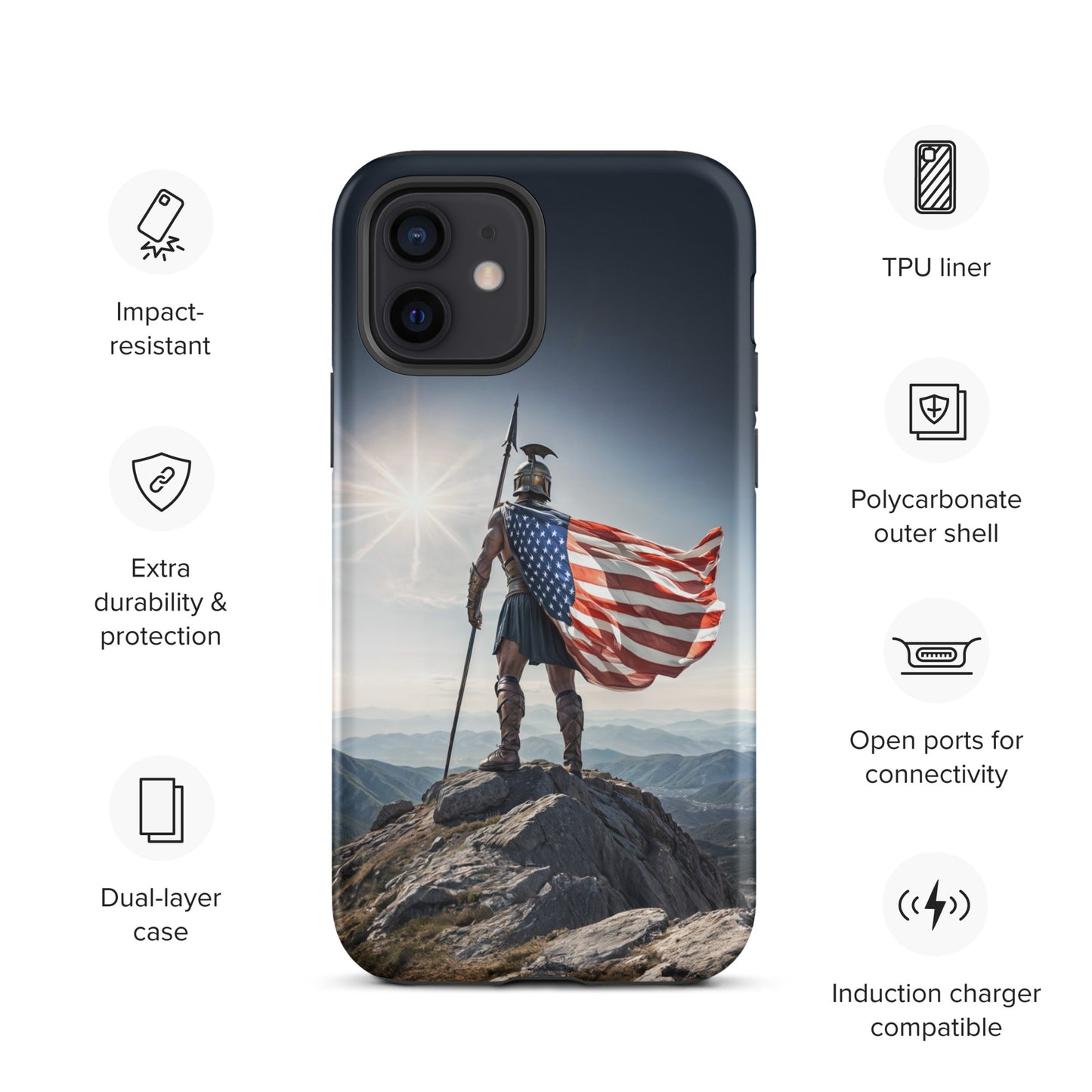 Patriotic Spartan Case for iPhone®